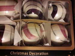 Set of Christmas decoration balls, new, unopened. 7 Cm.