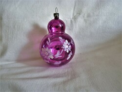 Old glass Christmas tree decoration - a special transparent decoration!