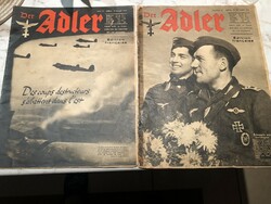 2 vh Német Adler repülős újságok