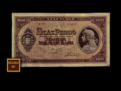 100 Pengő - 1945 (the first banknote after the war!) In excellent condition!