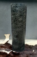 Huge 80 cm modernist outdoor metal vase, negotiable design