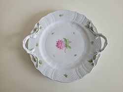 Old Herendi Tertia plant-shaped footed serving dish 28 cm