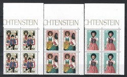 Liechtenstein  0225 Mi 684-686  postatiszta         11,20 Euró