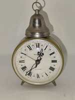 Antique amber alarm clock, rattling alarm clock in beautiful condition.