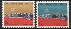 Liechtenstein  0205 Mi 369-370  postatiszta         3,50 Euró