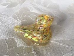 Special Murano mini, miniature glass bird, birdie, glass ornament, ornamental object, paperweight with video