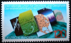 N1187 / Germany 1983 Geodetic and Geophysical Congress stamp postal clerk
