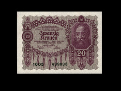 UNC - 20 KORONA - 1922 - Osztrák-Magyar Bank