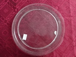 Mikrohullámú sütő üveg tányérja, átmérője 24,5 cm. Vanneki!