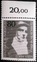 N1162 / Germany 1983 edith stein philosopher stamp postal clerk