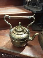 Deposse French copper tea pourer, xix. End of the century, 18 x 18 cm.