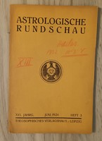 Astrologische Rundschau 1924 juni.