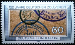 N1195 / Germany 1983 customs union stamp postal clerk