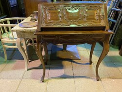 Pierced baroque console desk.