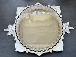 Arcopal france heat-resistant smoke glass pie plate, baking dish, cake plate in wonderful, like-new condition