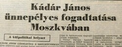 1964 October 9 / Hungarian nation / newspaper - Hungarian / daily. No.: 27475
