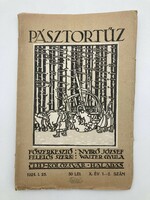 Pásztortűz, 1924. 1-2. szám. - Kós Károly metszetével és Tichy Kálmán pecsétjével