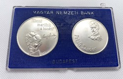 1973 Petőfi pár 50-100 Ft ezüst érme, tokban