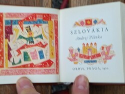 Szlovákia miniatűr kiadás, bőr kötéssel, karton tokban