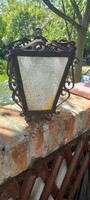 Old wrought iron lamp