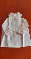 Századfordulós antik csecsemő ing / keresztelő ing 80 cm