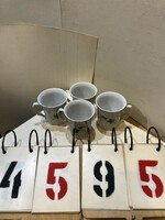 English porcelain teacups, 4 pieces, 9 cm in size, 4595