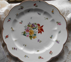 Antique large hand-painted serving bowl. Philipp k. Neforejcs u. 19 Marked .28 Cm