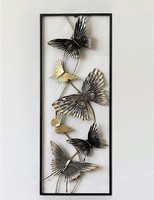 Fém falidísz Pillangók (90022)