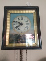Two-weight farmer / picture clock,