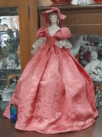 Rare German, Germany large marked porcelain tea doll. 30 Cm.