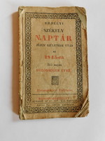 Antique book Székely calendar for the year 1845