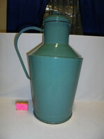Old enamel jug, water jug, - for use or for folk, peasant decoration
