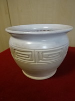 Glazed ceramic bowl, height 12 cm, diameter 15 cm. Jokai.