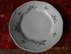 Zsolnay blue peach blossom, blue feathered flat plate i