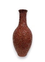 Cracked oxblood glaze Zsolnay vase - 51965