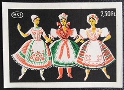 Gyb30 / 1962 folk costume match tag pair large size 94x68 mm