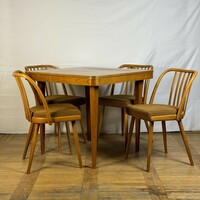 Jitona retro asztal + 4 db szék