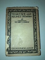 William Shakespeare's sonnets - numbered -1921 - translated by Lórinc szabo