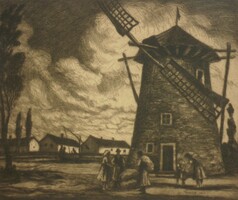 Gyula Conrad (1877-1959): windmill 1925