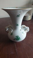 Herend Appony pattern ram's head vase - 26 cm