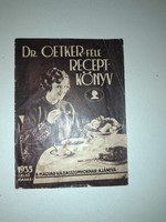 1935 Dr. Oetker-féle receptkönyv, első kiadás, 16p