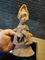 22 Cm terracotta ceramic statue of a little girl