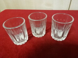 Thick-walled cognac cup, three pieces, height 6 cm. Jokai.