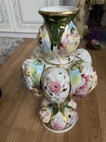 A large capodimonte vase is very beautiful