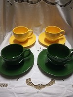 Colorful coffee set with Vista alegre portugal mark