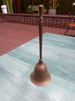 Graceful old copper bell (20x6.8 cm)