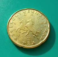 Szlovénia - 20 Euro Cent - 2022 -  Lipicai lovak