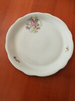Zsolnay porcelain pie plate with flower pattern!