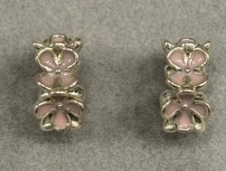 Pink flowers spacer, charm