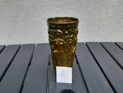 Gyönyörű Zsolnay eozin szüretelő pohár 2.